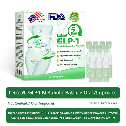 𝐋𝙀𝑹𝐂𝗘𝗔® 𝑮𝗟𝐏-𝟭 Metabolic Balance Oral Ampoules: Obesity, cardiovascular diseases, diabetes, sleep apnea syndrome, joint problems, etc🌟Extra 30% off on sale items!