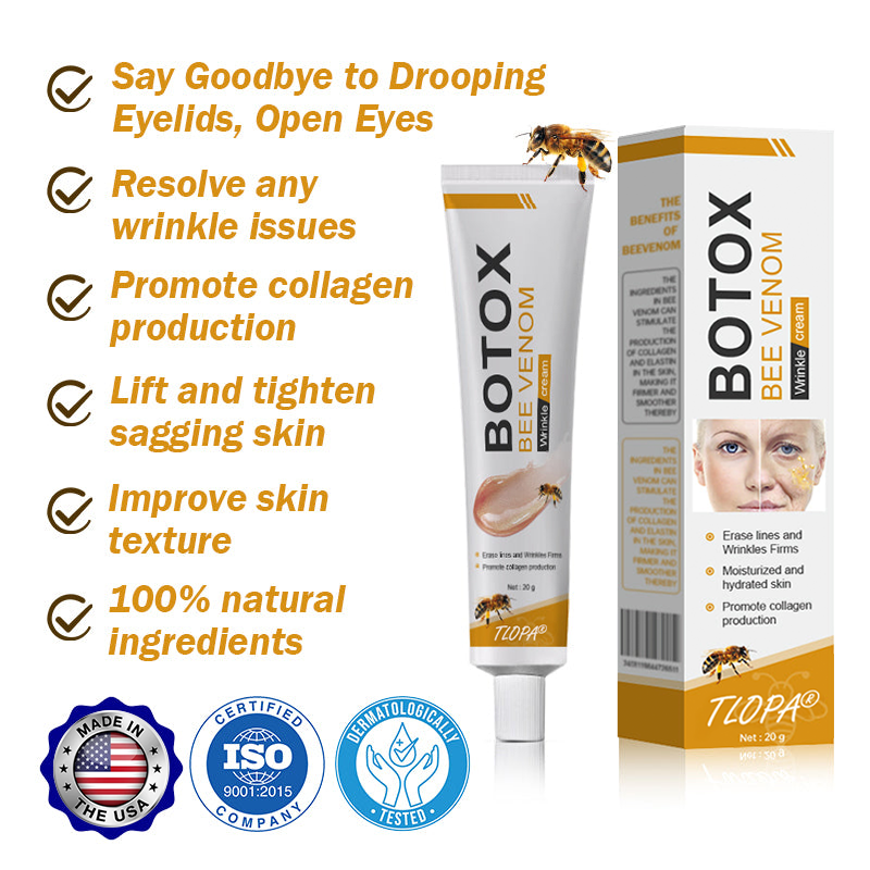 👨‍⚕️ Made and Shipped from USA✅ TLOPA® Botox Bee Venom Wrinkle Removal Cream- LAST DAY 80% OFF