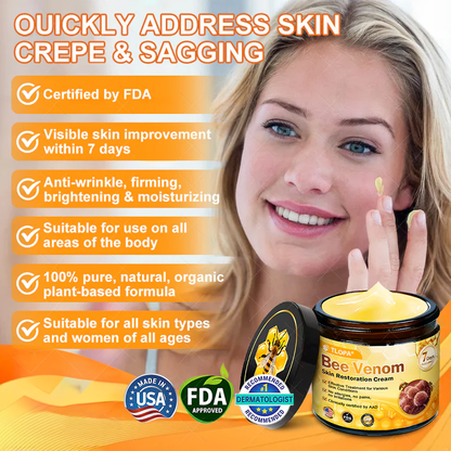 Made and Shipped from USA ✨ TLOPA® Bee Venom Skin Restoration Cream ⏰ LAST DAY 80% OFF🍓