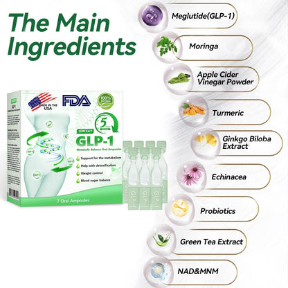 𝐋𝙀𝑹𝐂𝗘𝗔® 𝑮𝗟𝐏-𝟭 Metabolic Balance Oral Ampoules: Obesity, cardiovascular diseases, diabetes, sleep apnea syndrome, joint problems, etc🌟Extra 30% off on sale items!