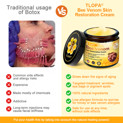 Made and Shipped from USA ✨ TLOPA® Bee Venom Skin Restoration Cream ⏰ LAST DAY 80% OFF🍓