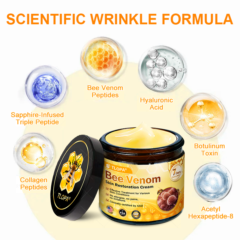 Made and Shipped from USA ✨ TLOPA® Bee Venom Skin Restoration Cream ⏰ LAST DAY 80% OFF🍓
